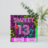 Invitation Sweet 13 Anniversaire Poster de animal mixte (Debout devant)