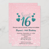 Invitation Sweet 16 (Devant / Derrière)