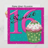 Invitation Sweet 16 (Devant / Derrière)