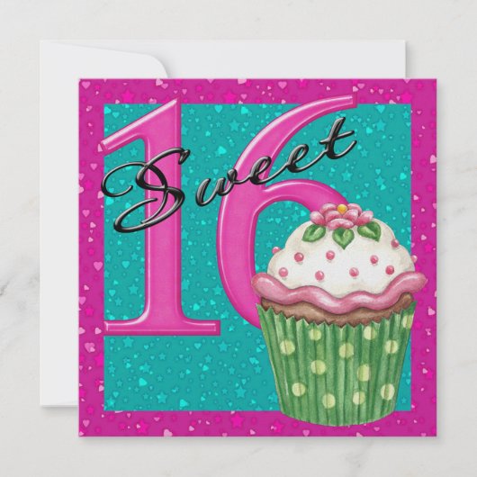 Invitation Sweet 16 (Devant)
