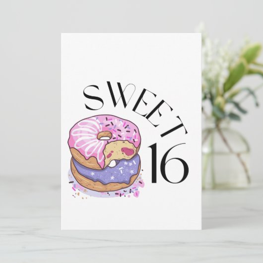 Invitation Sweet 16 (Debout devant)
