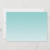 Invitation Sweet 16 Anniversaire Aqua Blue Parties scintillan (Dos)