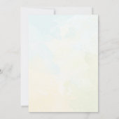 Invitation Sweet 16 Anniversaire Aquarelle Florale Tour Eiffe (Dos)