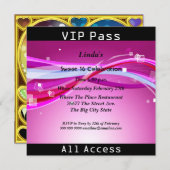 Invitation Sweet 16 Anniversaire de fête Green Disco 2 (Devant / Derrière)