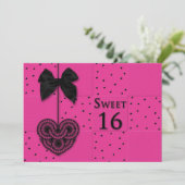 INVITATION SWEET 16 ANNIVERSAIRE - FEMME (Debout devant)