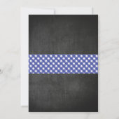 Invitation Sweet 16 Anniversaire Fête BBQ Bleu En vichy Burla (Dos)