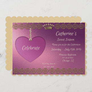 Invitation Sweet 16 Anniversaire Fête Inviation