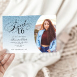 Invitation Sweet 16 Anniversaire Lumière Parties scintillant<br><div class="desc">Cette invitation branchée à la fête d'anniversaire de parties scintillant comporte un titre de typographie élégant et votre photo préférée. Ajoutez votre texte personnalisé à l'aide du formulaire modèle. Des options supplémentaires pour le texte et la mise en page sont disponibles si vous choisissez de customiser plus loin.</div>