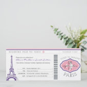 Invitation Sweet 16 Anniversaire Pass à Paris (Debout devant)