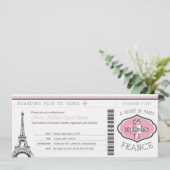 Invitation Sweet 16 Anniversaire Pass à Paris (Debout devant)