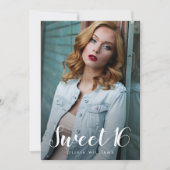 Invitation Sweet 16 Anniversaire Photo (Devant)