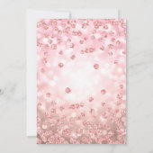 Invitation Sweet 16 Anniversaire Rose Gold Parties scintillan (Dos)