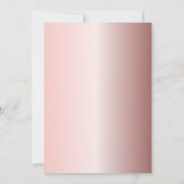 Invitation Sweet 16 Anniversaire Rose Parties scintillant or (Dos)