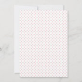 Invitation Sweet 16 Anniversaire Soirée Pink Gold Elegant Dot (Dos)