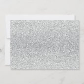 Invitation Sweet 16 argent brillant diamant rose (Dos)