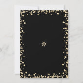 Invitation Sweet 16 Black Gold Parties scintillant Chic Girly (Dos)