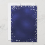 Invitation Sweet 16 bleu argent parties scintillant robe tiar (Dos)