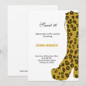 Invitation Sweet 16 Chaussures thème (Devant / Derrière)