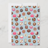 Invitation Sweet 16 Chocolat Thème Anniversaire (Dos)