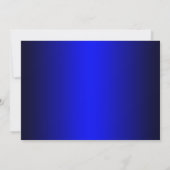 Invitation Sweet 16 Couronne de Damas Bleu (Dos)