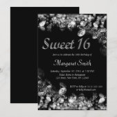 Invitation Sweet 16 Diamonds (Devant / Derrière)