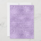 Invitation Sweet 16 Élégante Purple Shimmer fête d'anniversai (Dos)