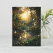 Invitation Sweet 16 Enchanted Forest River Bunny Fairy (Debout devant)