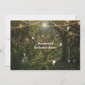 Invitation Sweet 16 Fées de Forêt Enchantées Fleurs de lapin (Devant)