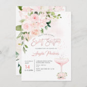 Invitation Sweet 16 H2 Blush Anthuriums Rose pivoines (Devant / Derrière)