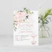 Invitation Sweet 16 H2 Blush Anthuriums Rose pivoines (Debout devant)