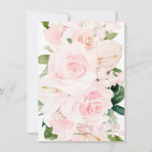 Invitation Sweet 16 H2 Blush Anthuriums Rose pivoines (Dos)