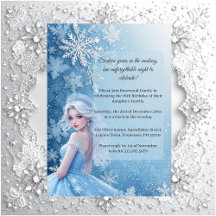 Sweet 16 Icy Blue Silver Winter Personalized Photo
