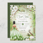 Invitation Sweet 16 La Grenouille Prince Fairytale Princesse<br><div class="desc">*~*~*~* Un rêve de conte de fées se réalise. Votre journée spéciale mérite un design d'invitation très spécial. J'ai mis tant de temps et de soin à concevoir cette invitation et je suis AMOUREUX avec elle. J'espère que vous aussi ! Cette élégante invitation à l'anniversaire présente tant de belles fleurs...</div>