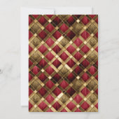 Invitation Sweet 16 Masquerade Rouge Or ID1032 (Dos)