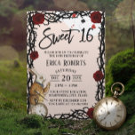 Invitation Sweet 16 mignonne Alice au pays des merveilles Fil<br><div class="desc">Sweet 16 mignonne Alice au pays des merveilles Invitations d'anniversaire.</div>