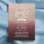 Invitation Sweet 16 Moderne Bourgogne & Rose Or Ombre<br><div class="desc">Sweet 16 Moderne Bourgogne & Rose Parties scintillant d'or Invitations d'anniversaire.</div>