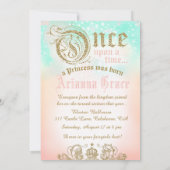 Invitation Sweet 16 Once upon a Time Princess Sea Foam (Dos)
