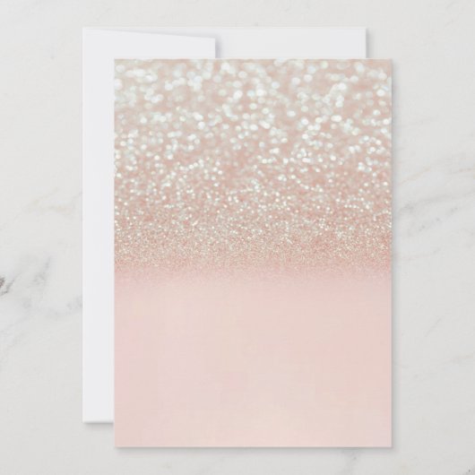 Invitation Sweet 16 Parties scintillant Bokeh Ombre, Parties  (Dos)