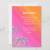 Invitation Sweet 16 Parties scintillant de fin d'année Feuill (Dos)