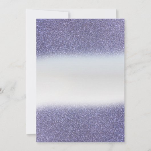 Invitation Sweet 16 Parties scintillant violet Bokeh Ombre, P (Dos)