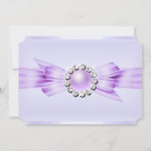 Invitation Sweet 16 Photo Anniversaire Soft Purple Gems (Dos)