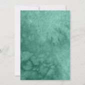 Invitation Sweet 16 Robe Florale Butterfly Emerald Green (Dos)