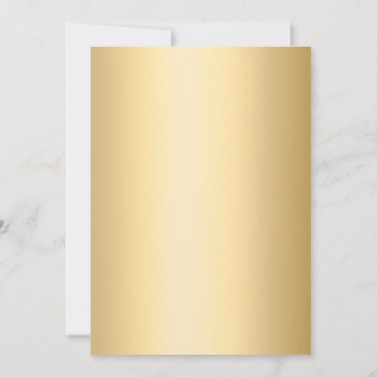 Invitation Sweet 16 robe or fleurons jaunes (Dos)