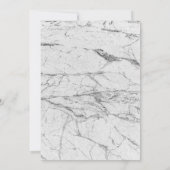 Invitation Sweet 16 Rose Gold Princess Marbre blanc Couronne (Dos)