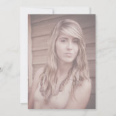 Invitation Sweet 16 Rose or rose Parties scintillant Annivers (Dos)