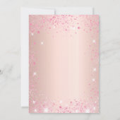 Invitation Sweet 16 rose or rose parties scintillant glamour (Dos)