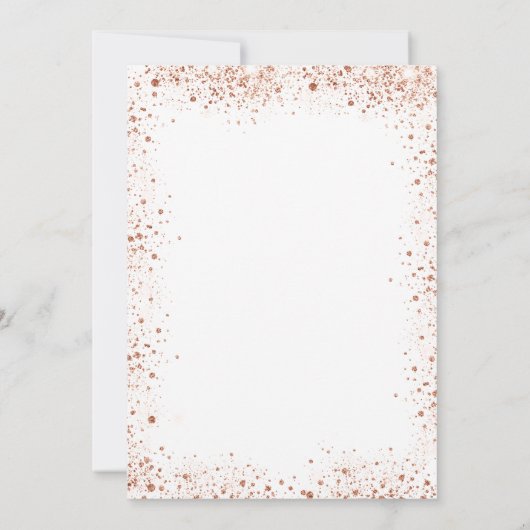 Invitation Sweet 16 rose parties scintillant or blanc (Dos)