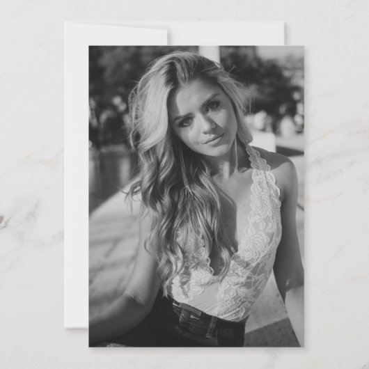 Invitation Sweet 16 Rose Parties scintillant or et Black Part (Dos)