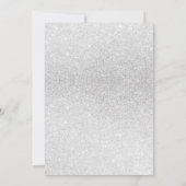 Invitation Sweet 16 Roses d'anniversaire | Romantique argenté (Dos)