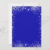 Invitation Sweet 16 royal bleu argent robe tiara luxe (Dos)